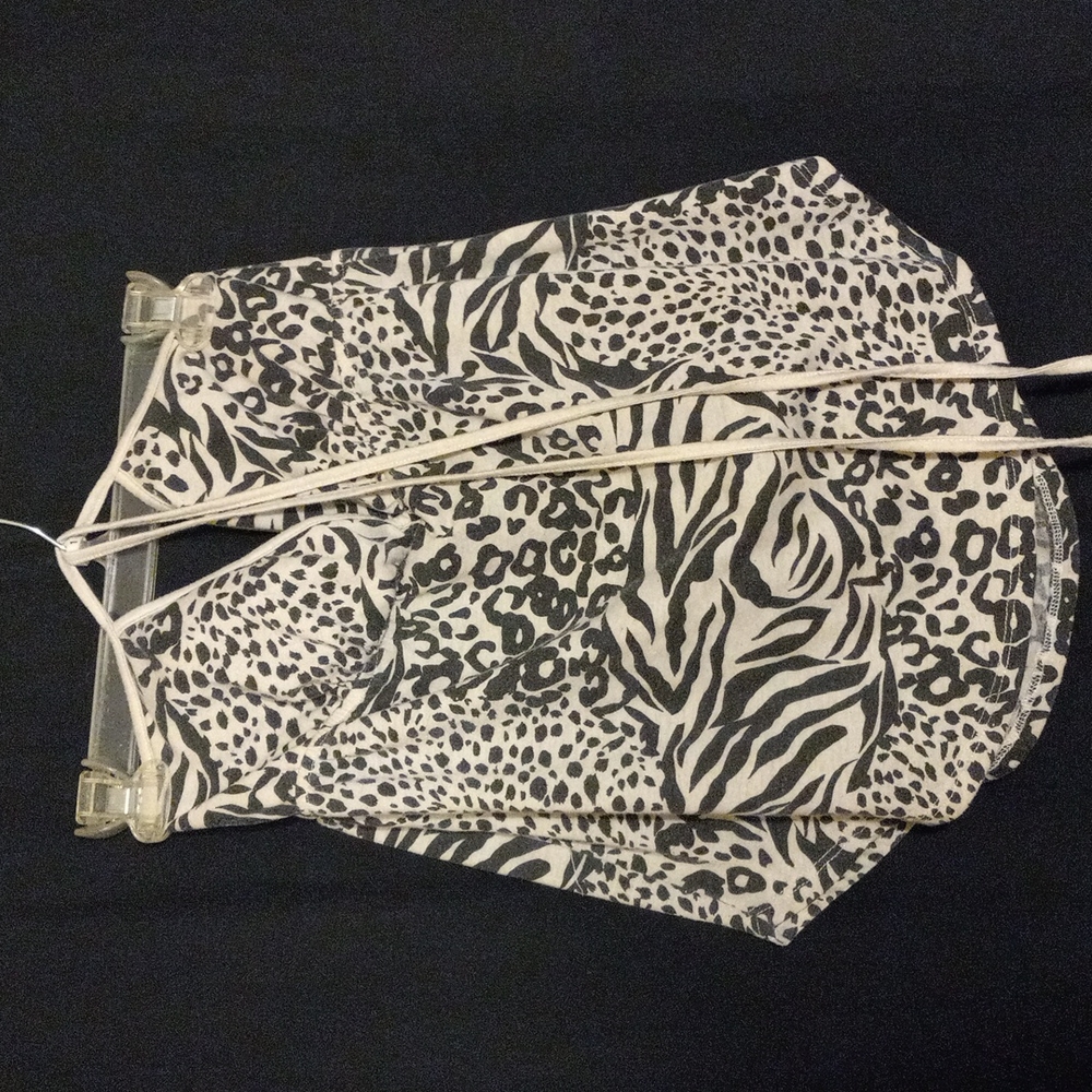 Full Tilt Cheetah Halter Top